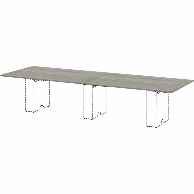 Lorell Essentials Modular Conference Tables, 59" x 47" x 1", Band Edge, Weathered Charcoal Table Top (LLR16323) Each