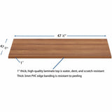 Lorell Essentials Modular Conference Tables, 1" x 47"47", Band Edge, Walnut Table Top (LLR16342) Each