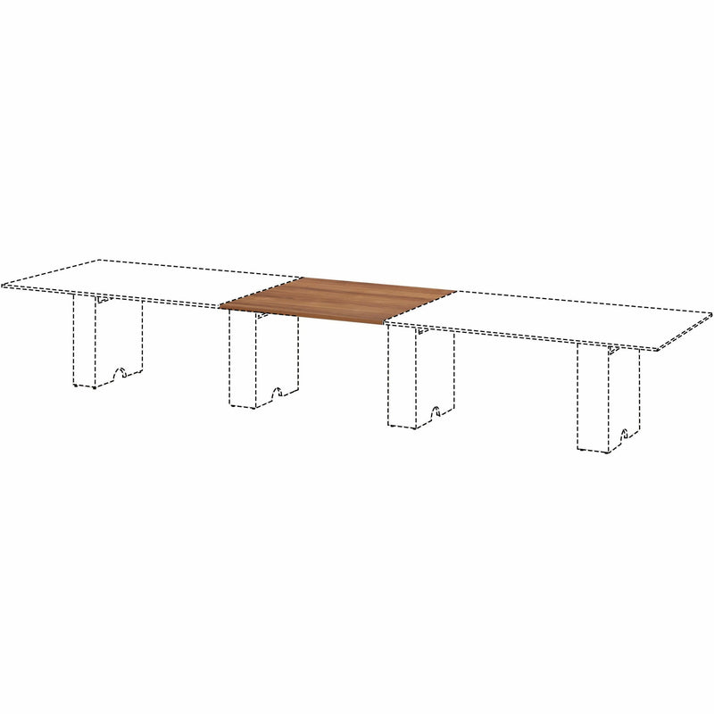 Lorell Essentials Modular Conference Tables, 1" x 47"47", Band Edge, Walnut Table Top (LLR16342) Each