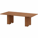 Lorell Essentials Modular Conference Tables, 94" x 47" x 1", Band Edge, Finish: Walnut (LLR16312) Each