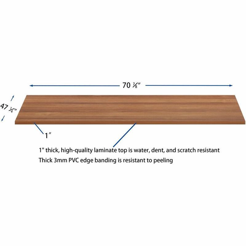 Lorell Essentials Modular Conference Tables, 70.8" x 47" x 1", Band Edge, Finish: Walnut (LLR16332) Each