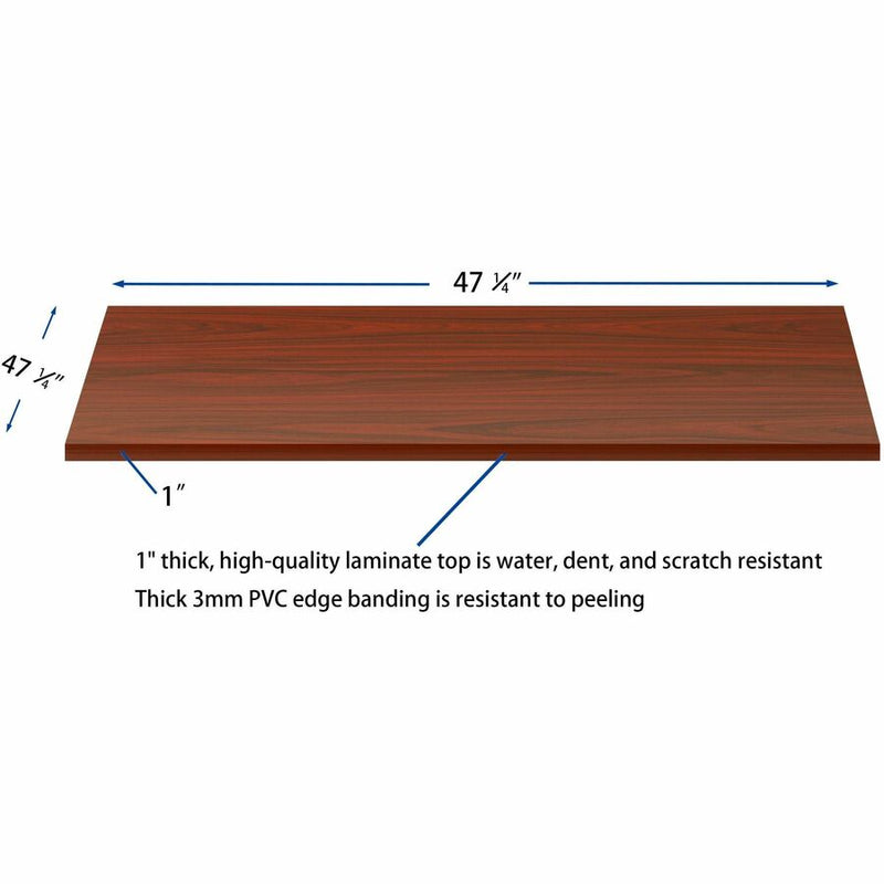 Lorell Essentials Modular Conference Tables, 1" x 47"47", Band Edge, Mahogany Table Top (LLR16340) Each