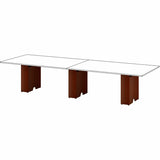 Lorell Essentials Modular Conference Tables, 23.6" x 7.9" x 28.5", Mahogany (LLR16300) Each