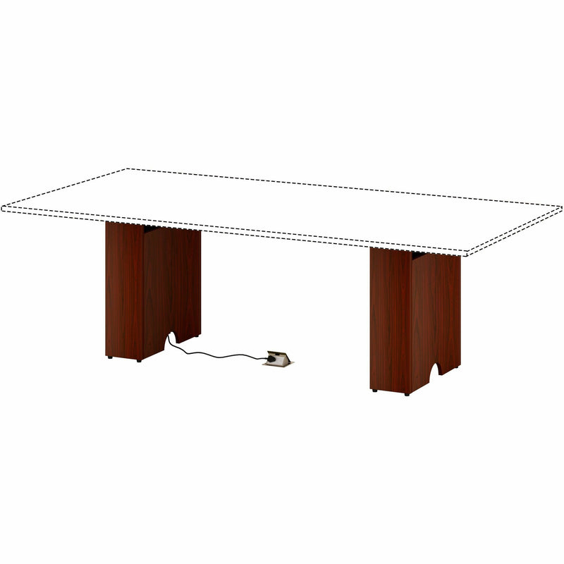 Lorell Essentials Modular Conference Tables, 23.6" x 7.9" x 28.5", Mahogany (LLR16300) Each