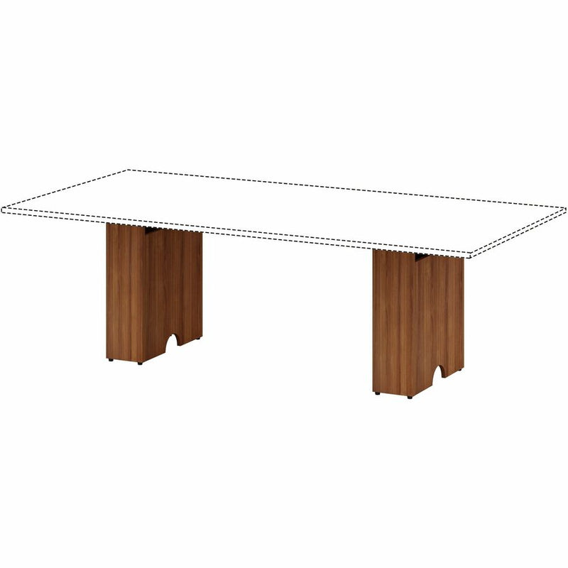 Lorell Essentials Modular Conference Tables, 23.6" x 7.9" x 28.5", Walnut (LLR16302) Each