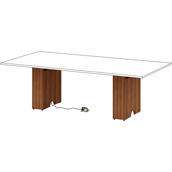 Lorell Essentials Modular Conference Tables, 23.6" x 7.9" x 28.5", Walnut (LLR16302) Each