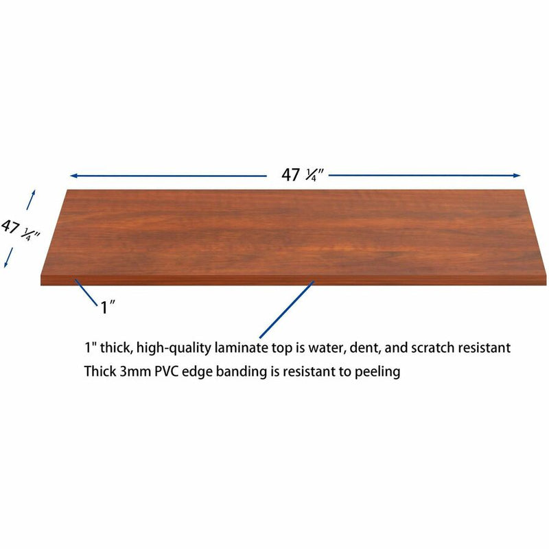 Lorell Essentials Modular Conference Tables, 1" x 47"47", Band Edge, Cherry Table Top (LLR16341) Each