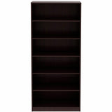 Lorell Laminate Bookcases, 36" Width x 12" Depth x 84" Height, 6 x Shelves, Espresso (LLR18248) Each