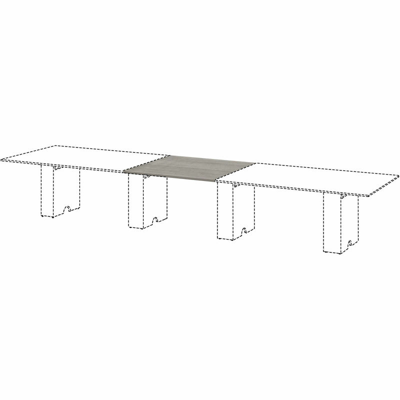 Lorell Essentials Modular Conference Tables, 1" x 47"47", Band Edge, Weathered Charcoal Table Top (LLR16343) Each