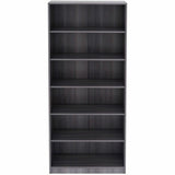 Lorell Laminate Bookcases, 36" Width x 12" Depth x 84" Height, 6 x Shelves, Weathered Charcoal (LLR69665) Each