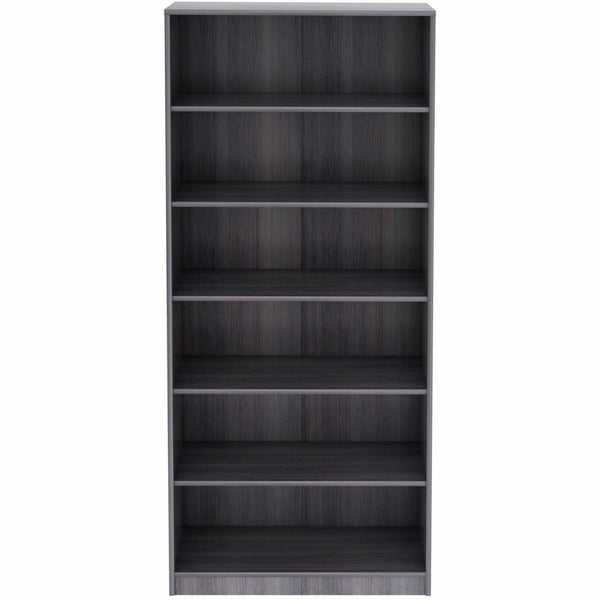 Lorell Laminate Bookcases, 36" Width x 12" Depth x 84" Height, 6 x Shelves, Weathered Charcoal (LLR69665) Each