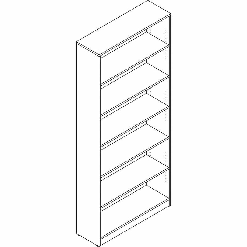 Lorell Laminate Bookcases, 36" Width x 12" Depth x 84" Height, 6 x Shelves, Cherry (LLR99751) Each