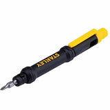 Stanley Tools 4-Way Pen Screwdriver, 5.4" Length, Black, Yellow, Magnetic Tip (BOSSTHT60082) Each