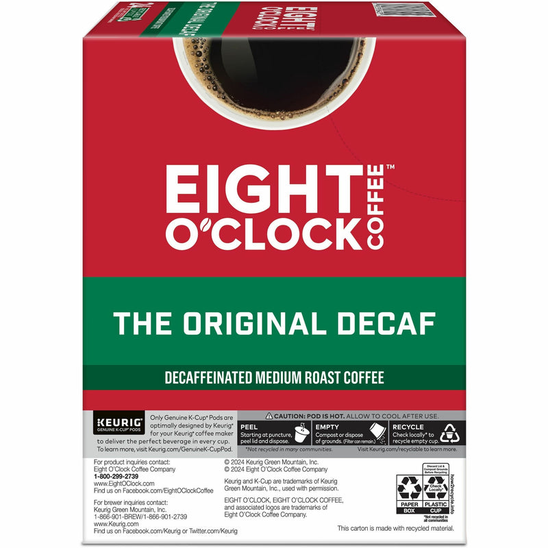 Eight O'Clock K-Cup Coffee, Compatible with Keurig K-Cup Brewer, Medium, 24/Box (GMT0638) Box of 24