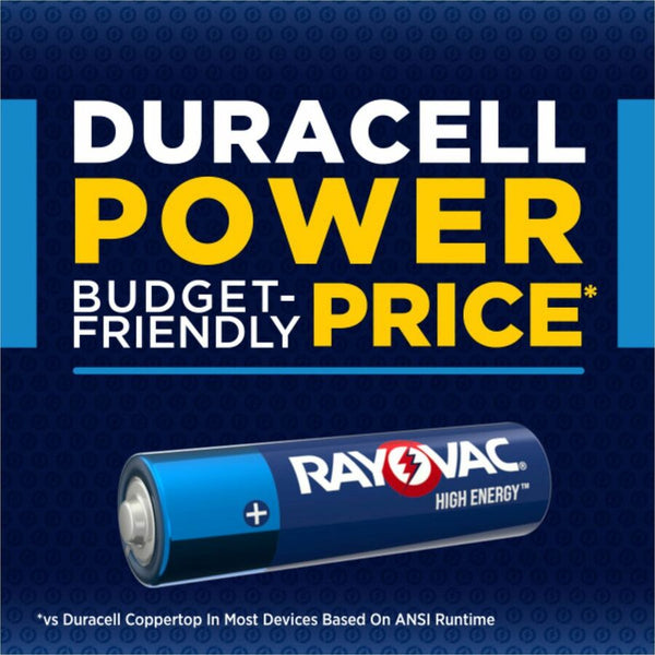 Rayovac High Energy Battery, AAA, 4/Carton (RAY82412TCT) Case of 4