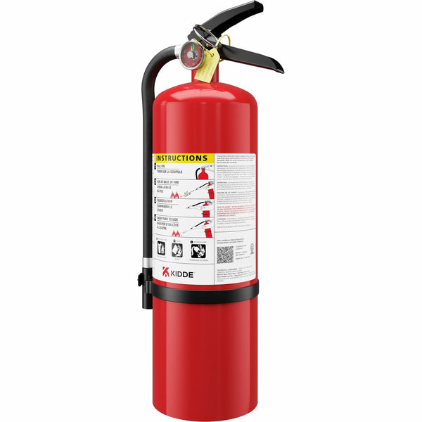 Kidde Pro 10 MP-1 Fire Extinguisher, 10 lb Capacity, A: Common Combustibles, B: Flammable Liquids, C: Live Electrical Equipment (KID21032149) Each