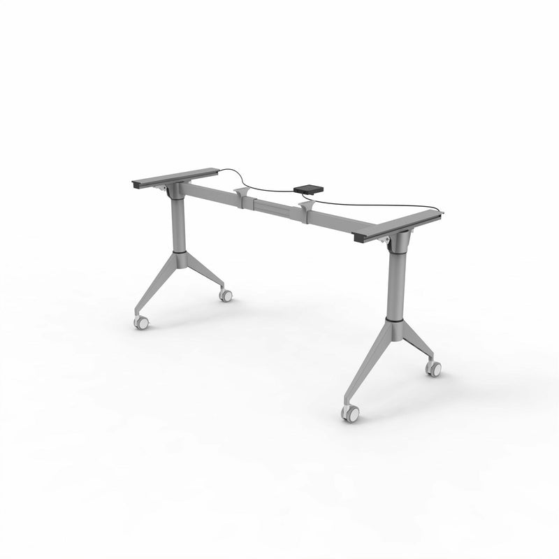 Lorell Spry Nesting Training Table Base, Silver Folding Base, 2 Legs, 29.50" Height (LLR60758) Each