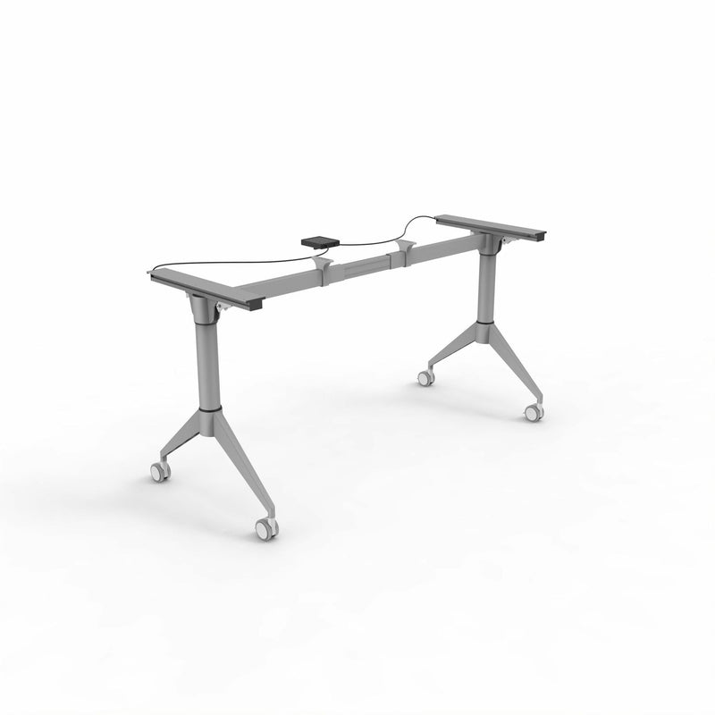 Lorell Spry Nesting Training Table Base, Silver Folding Base, 2 Legs, 29.50" Height (LLR60758) Each