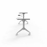 Lorell Spry Nesting Training Table Base, Silver Folding Base, 2 Legs, 29.50" Height (LLR60758) Each