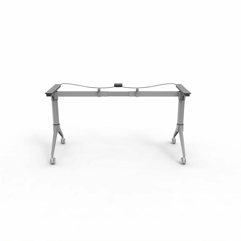 Lorell Spry Nesting Training Table Base, Silver Folding Base, 2 Legs, 29.50" Height (LLR60758) Each