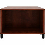 Lorell Reception Table, Height Adjustable x 24" Table Top Width x 24" Table Top Depth, 20" Height, Cherry (LLR69201) Each