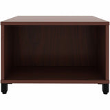 Lorell Reception Table, Height Adjustable x 24" Table Top Width x 24" Table Top Depth, 20" Height, Mahogany (LLR69200) Each