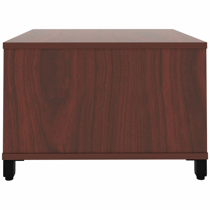 Lorell Reception Table, Height Adjustable x 24" Table Top Width x 24" Table Top Depth, 20" Height, Mahogany (LLR69200) Each