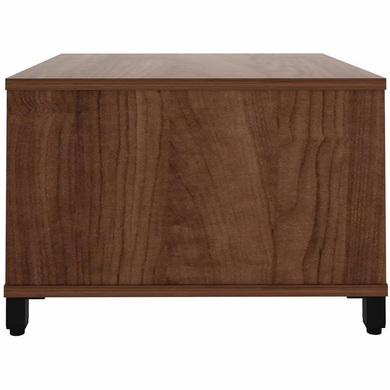 Lorell Reception Table, Height Adjustable x 24" Table Top Width x 24" Table Top Depth, 20" Height, Walnut (LLR69202) Each