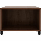 Lorell Reception Table, Height Adjustable x 24" Table Top Width x 24" Table Top Depth, 20" Height, Walnut (LLR69202) Each