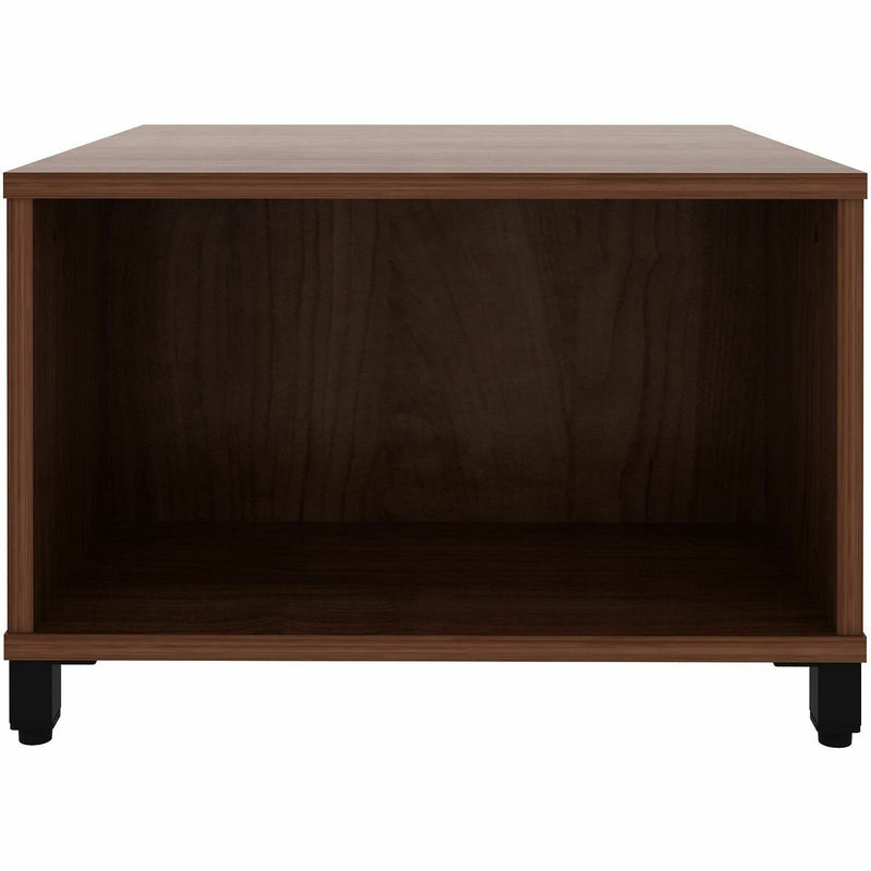 Lorell Reception Table, Height Adjustable x 24" Table Top Width x 24" Table Top Depth, 20" Height, Walnut (LLR69202) Each