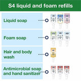 TORK S4 Soap and Sanitizer Dispenser, Black (TRK581508) Case of 6