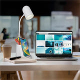 OttLite Aglow Organizer LED Desk Lamp, 14" x 3.7", White, 5 W LED Bulb, for Desk, Smartphone (OTTCS6W300W) Each