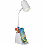 OttLite Aglow Organizer LED Desk Lamp, 14" x 3.7", White, 5 W LED Bulb, for Desk, Smartphone (OTTCS6W300W) Each
