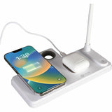 OttLite LED Desk Light with Multi Charging Station, 14" x 3.7", White, LED Bulb, for Desk (OTTVW2009) Each