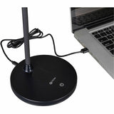 OttLite Vibe Rechargeable LED Ring Desk Lamp, 16.5", Black, LED Bulb, for Desk, Crafting, Reading, Photography (OTTCS309G5W) Each