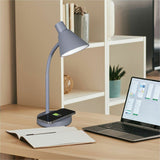 OttLite Twist LED Desk Lamp, 16.8", Gray, 5 W LED Bulb, for Desk, Smartphone (OTTCSNWC51W) Each
