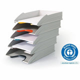 DURABLE Varicolor Mix Tray Set 5, White/Multicolor, 2.91" x 10.39" x 13.23", Vertical, Desk, Stackable (DBL770427) Each