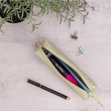 Pukka Pads Haze Carrying Case Pencil, 2" x 7.9", Green, Vegan Leather, Faux Leather, Synthetic Leather Body (PKP9981GNHZE) Each