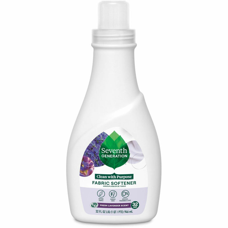 Seventh Generation Natural Liquid Fabric Softener, Blue Eucalyptus & Lavender Scent, 32oz Bottle (SEV22834) Each