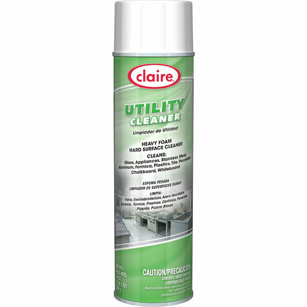 Claire Utility Cleaner, For General Purpose, Multipurpose, Spray, Foam, Mild Solvent Scent, Anti-fog, Anti-static (CGCCL862) Each