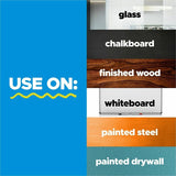 3M Easy Erase Permanent Marker Whiteboard Sheets, White (MMMEESH2PKSIOC) Each