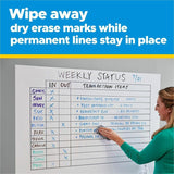 3M Easy Erase Permanent Marker Whiteboard Sheets, White (MMMEESH2PKSIOC) Each