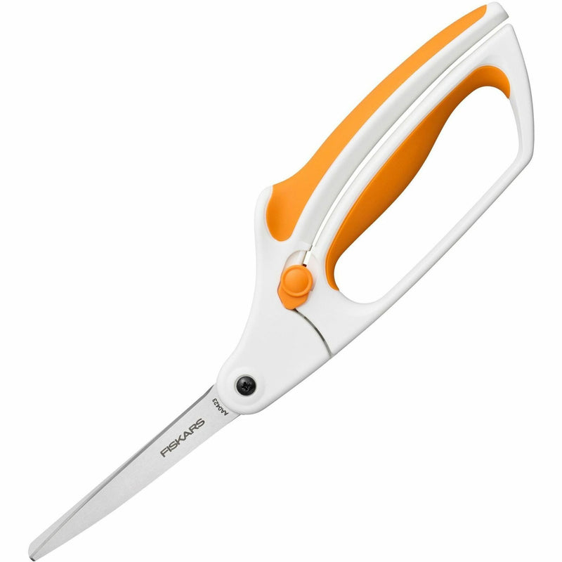 Fiskars Easy Action Bent Scissors, Bent, Stainless Steel Precision-ground Blade, Sharp Tip, Multi (FSK1069768) Each