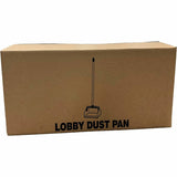 Genuine Joe Lobby Dust Pan, 11.50" Wide, 30" Aluminum Handle, Black, Silver, 6/Carton (GJO85237CT) Case of 6