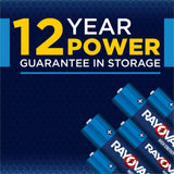 Rayovac Alkaline AA Batteries, 12/Pack (RAY81512T) Pack of 12