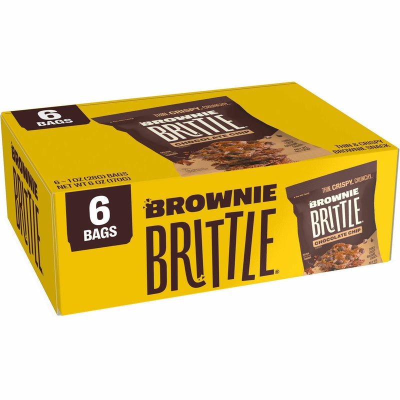 Brownie Brittle Chocolate Chip, Chocolate Chip, 5 oz, 6/Box (KAR01622) Box of 6