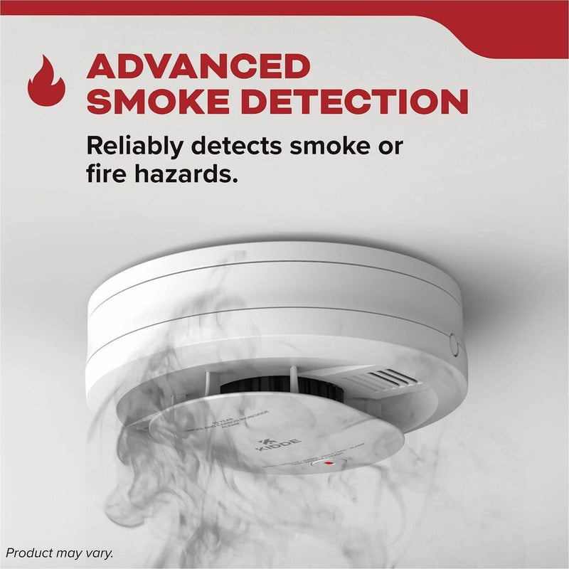 Kidde Smoke Alarm, 85 dB, Visual, Audible, Surface Mount, Wall Mountable, Ceiling Mountable, Red, Green, Amber, White (KID21031447) Each