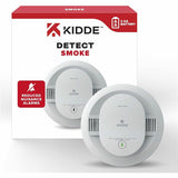 Kidde Smoke Alarm, 85 dB, Visual, Audible, Surface Mount, Wall Mountable, Ceiling Mountable, Red, Green, Amber, White (KID21031447) Each