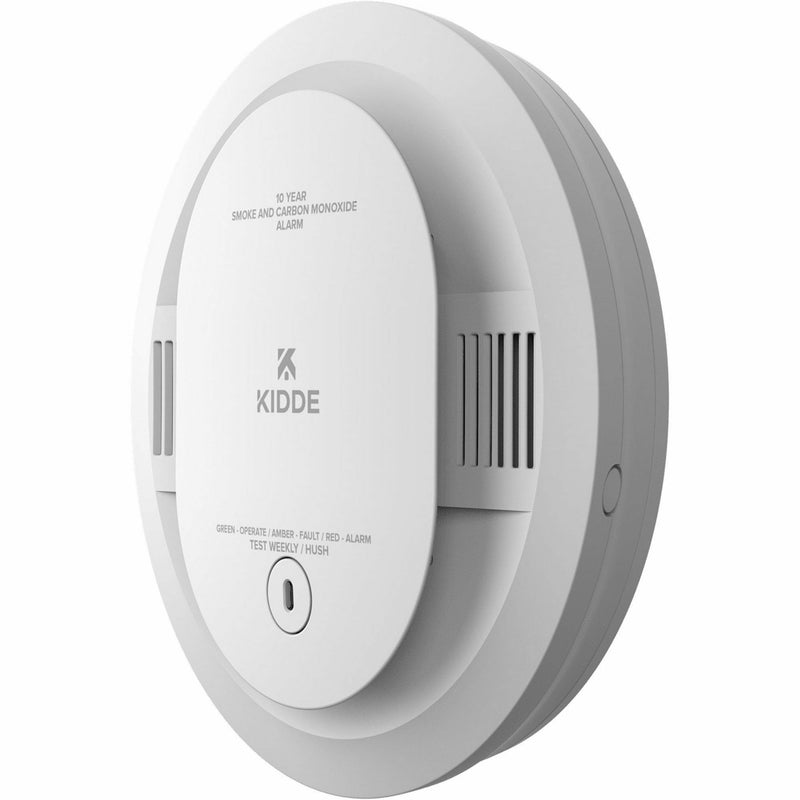 Kidde Combo Carbon Monoxide/Smoke Alarm, 85 dB, Audible, Visual, Surface Mount, Wall Mountable, Ceiling Mountable, Red, Green, Amber, White (KID21031502) Each