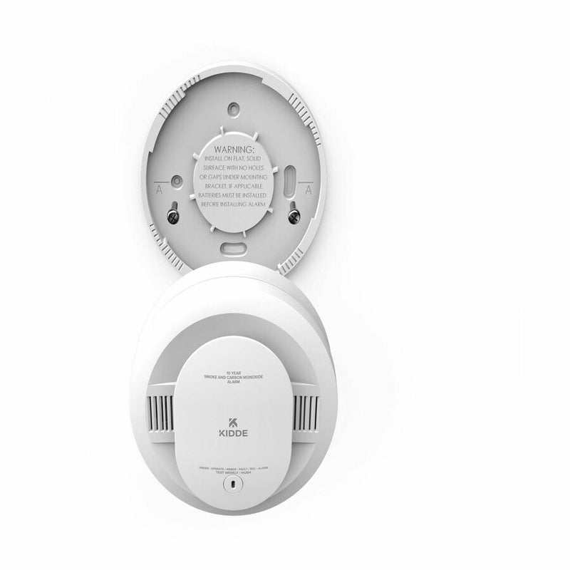 Kidde Combo Carbon Monoxide/Smoke Alarm, 85 dB, Audible, Visual, Surface Mount, Wall Mountable, Ceiling Mountable, Red, Green, Amber, White (KID21031502) Each